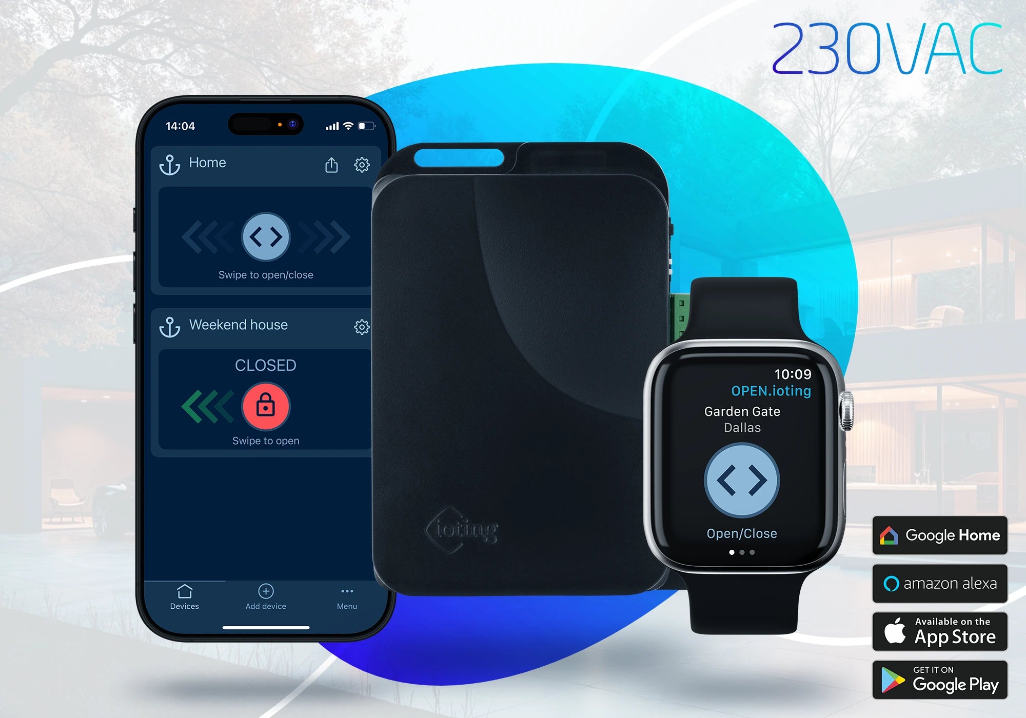 OPEN.ioting 230VAC okos kapunyitó