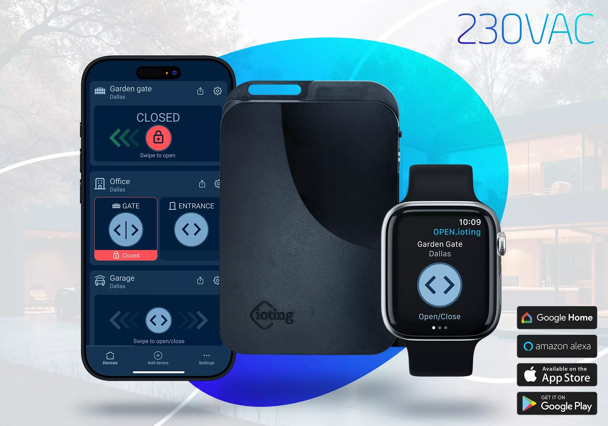 OPEN.ioting 230VAC okos kapunyitó